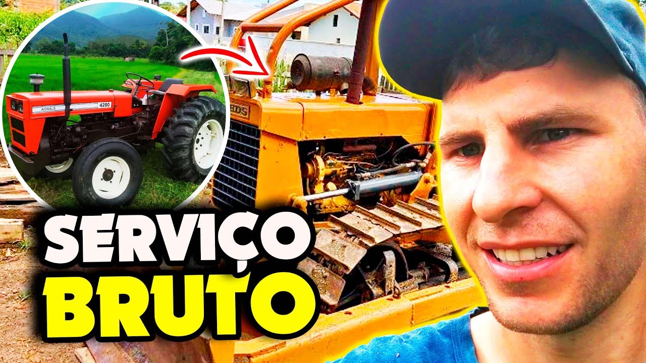 AGRALE 4200 limpando o pasto | SERVI&Ccedil;O BRUTO (Ep.88)