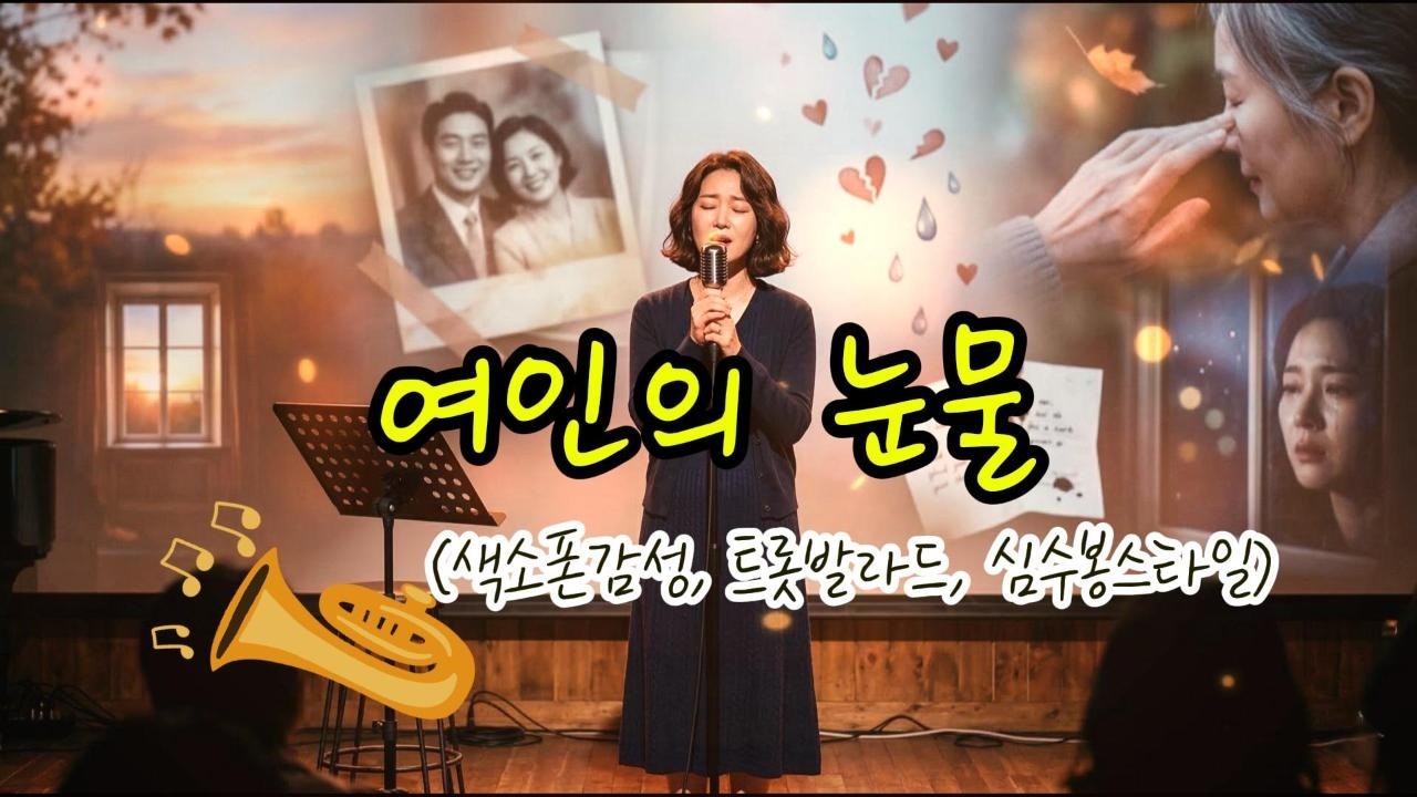 여인의 눈물 (트롯발라드) //색소폰감성, 심수봉스타일