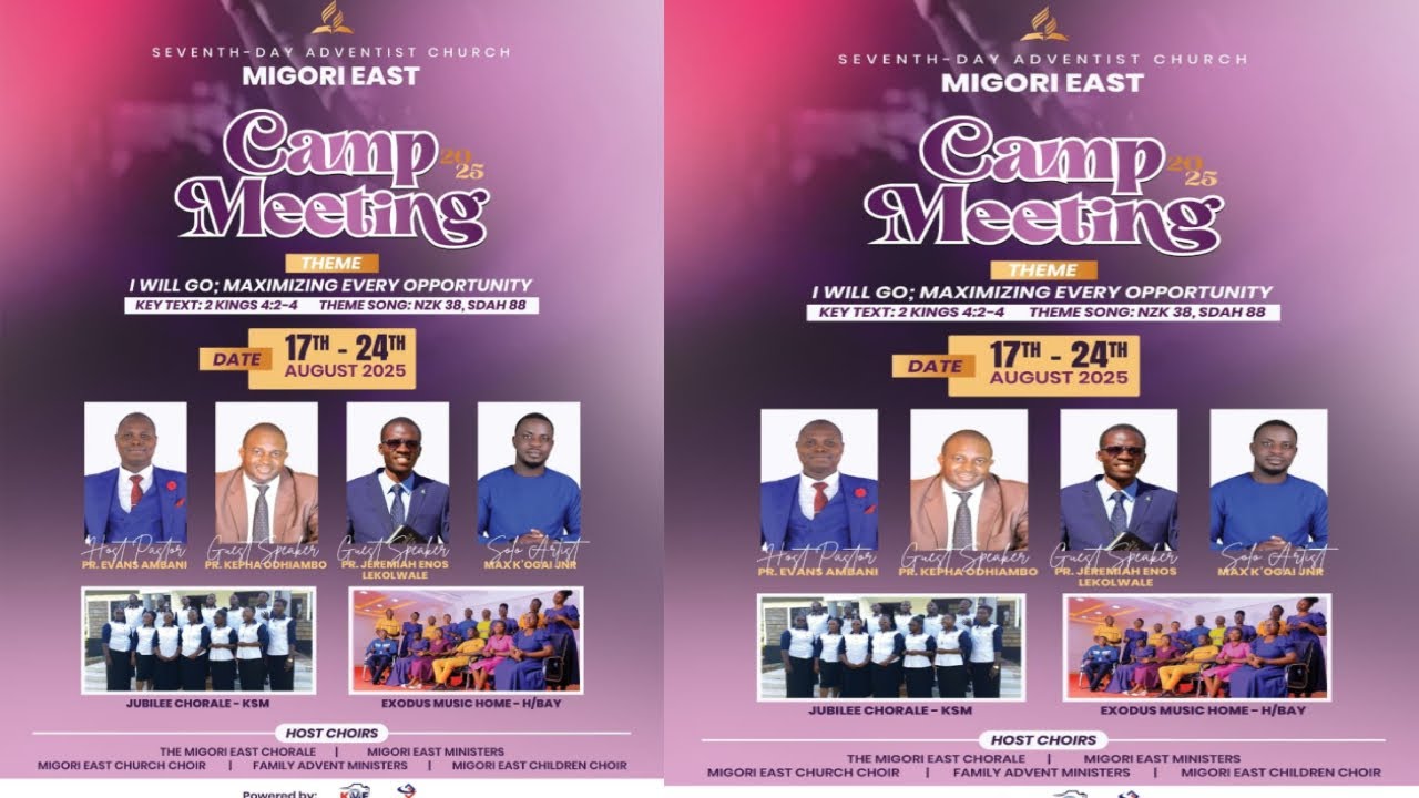 SABBATH WORSHIP || FESTA GRACIA || MIGORI EAST CAMP MEETING 2025|| KAUNDA MEDIA EVENTS