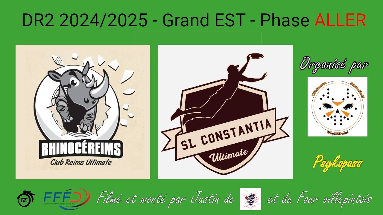 Rhinocéreims 2 vs Constantia 2 DR2 Grand Est 2024 - 2025 Aller Ultimate frisbee Indoor