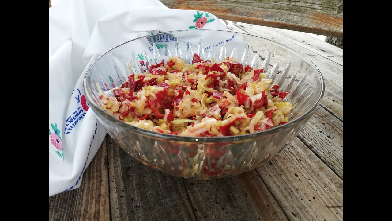 trljanica salata - stari recept sa juga Srbije / Kuhinja Sunčane Staze