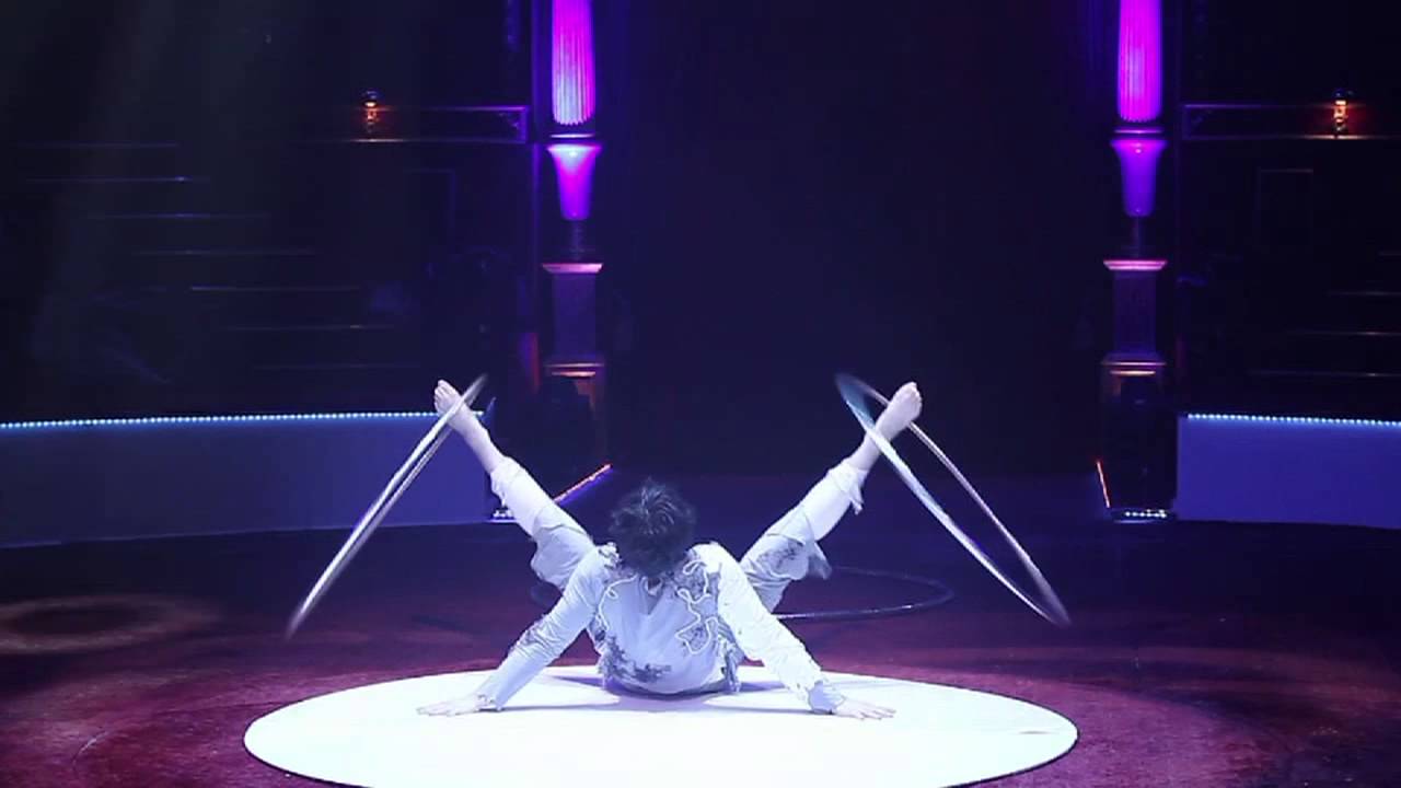 Hula Hoop Act by a Man at Cirque d'Hiver Bouglione