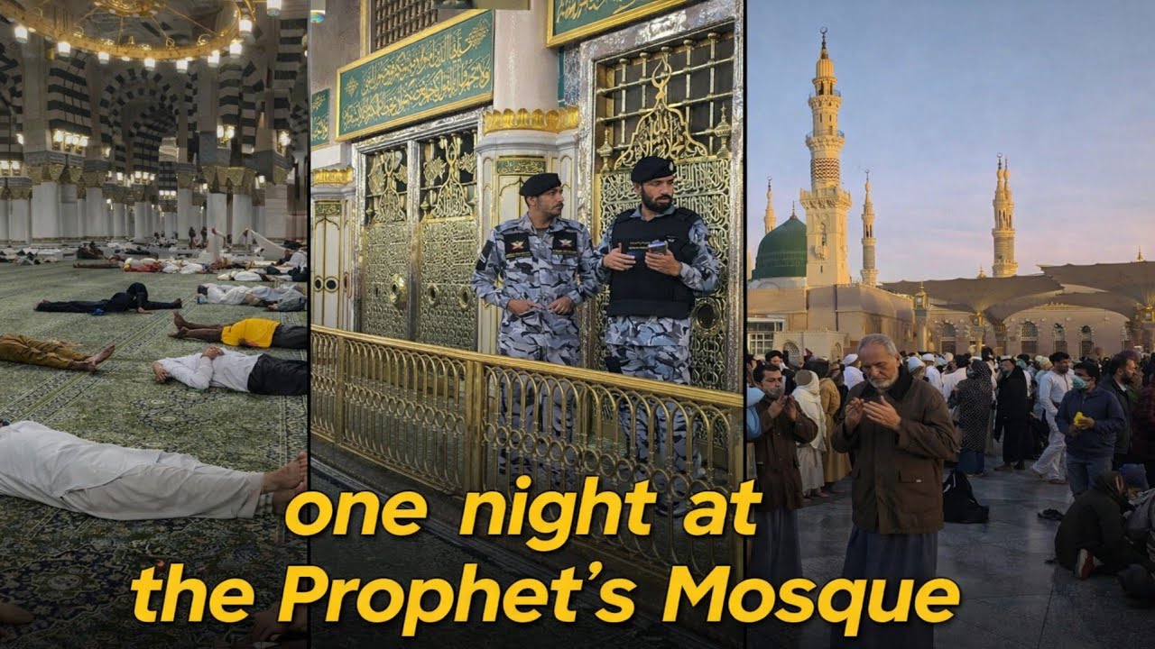 🔴one night at the Prophet’s Mosque masjide nabvi madina jiyarat full video amir ansari23 January2026