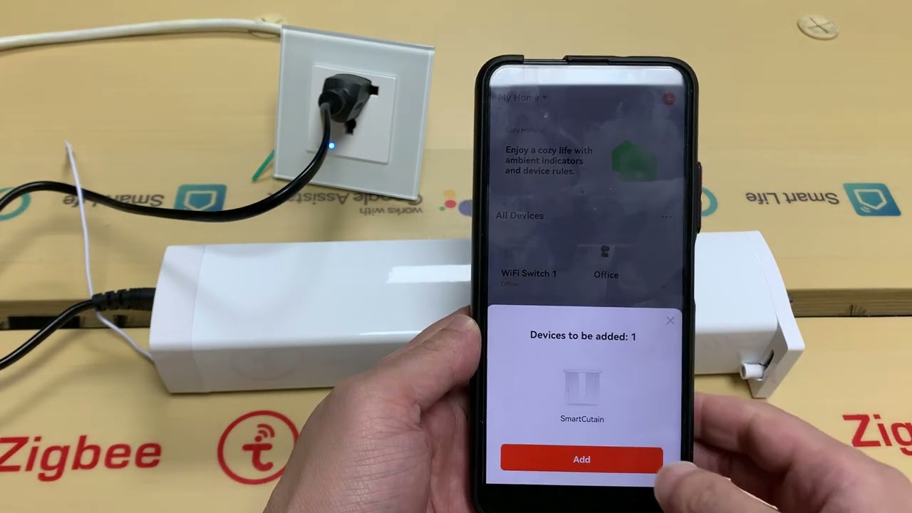 Setup curtain via Tuyasmart app