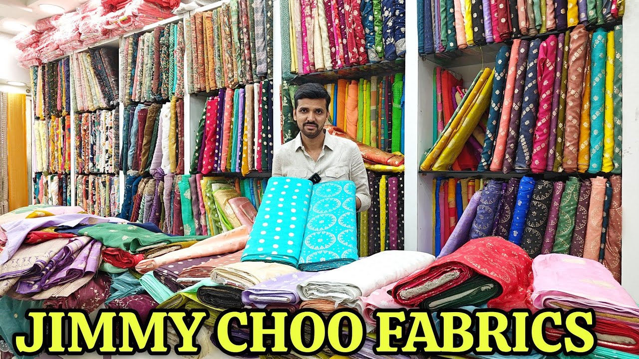 Most Premium Jimmy Choo Fabrics in Wholesale Price|Swathi Fancy Stores| #fabrics#jimmychoosaree