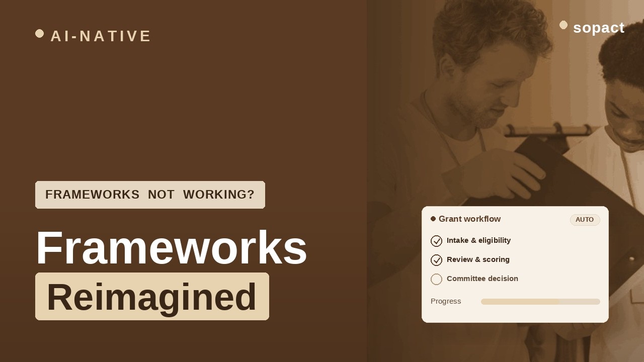 Logic Model, Logframe, Theory of Change Frameworks Don't Have to Be Complicated