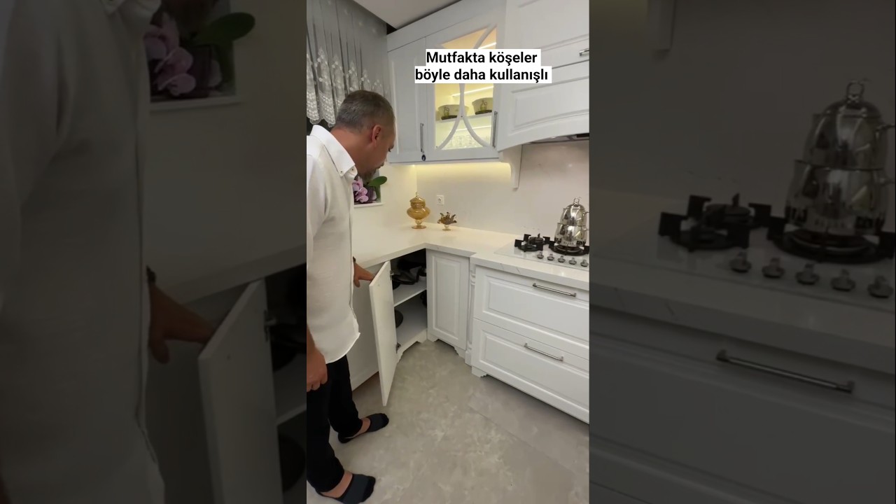mutfakta köşeler böyle daha kullanışlı | 