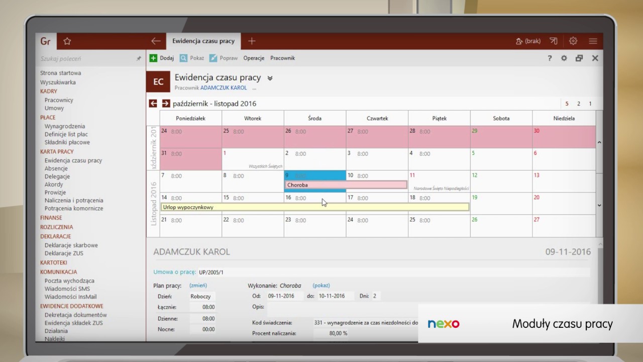 Gratyfikant nexo - system kadrowo-płacowy