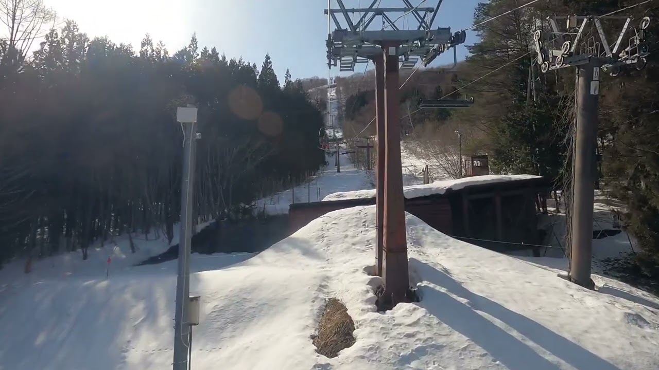 【音注意】鹿島槍スキー場　第6クワッドリフト