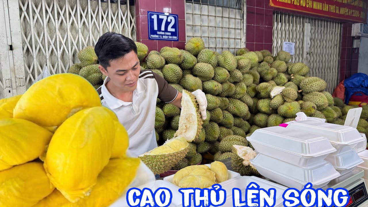 🟢Cao thủ khui sầu riêng chớp nhoáng nhanh như máy trên đường phố Sài gòn