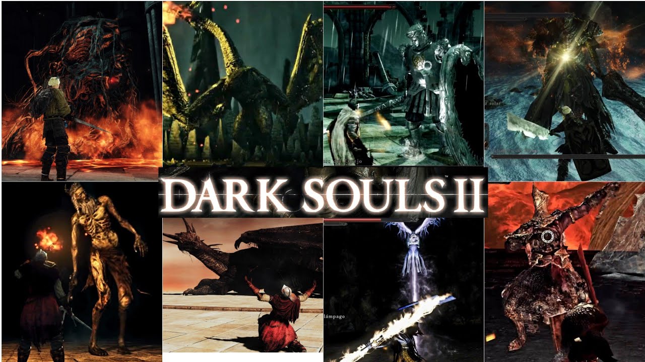 DARK SOULS 2 (2014) FULL BOSSES + ENDING