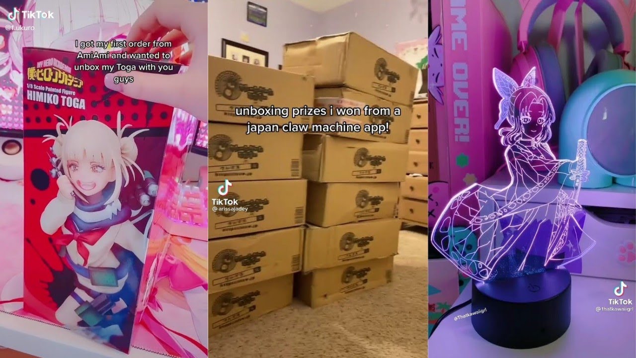 unboxing • anime figures ~ gadgets🎎📦//tiktok