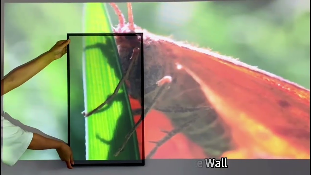 Yovanxer Black Diamond ALR Projection Screen Ambient Light Rejecting Fixed Frame 1cm Slim Bezel