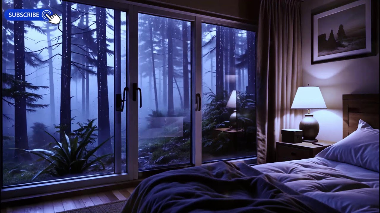 12 Hours Gentle Rain with Slow Piano 🎹 Sleep Better Tonight