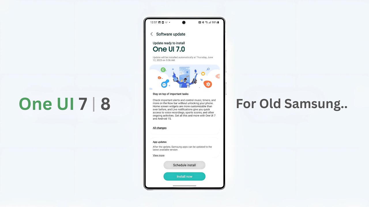 Как установить One UI 7 на любой телефон Samsung | One UI 7 или 8 для старых телефонов Samsung