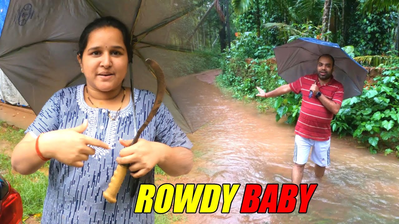ಭಾರಿ ಮಳೆಗೆ ಊರಿಗೆ ಹೋಗೋದು Cancel | Honnavara Rama Teertha | Kannada Vlogs | Mr and Mrs Kamath