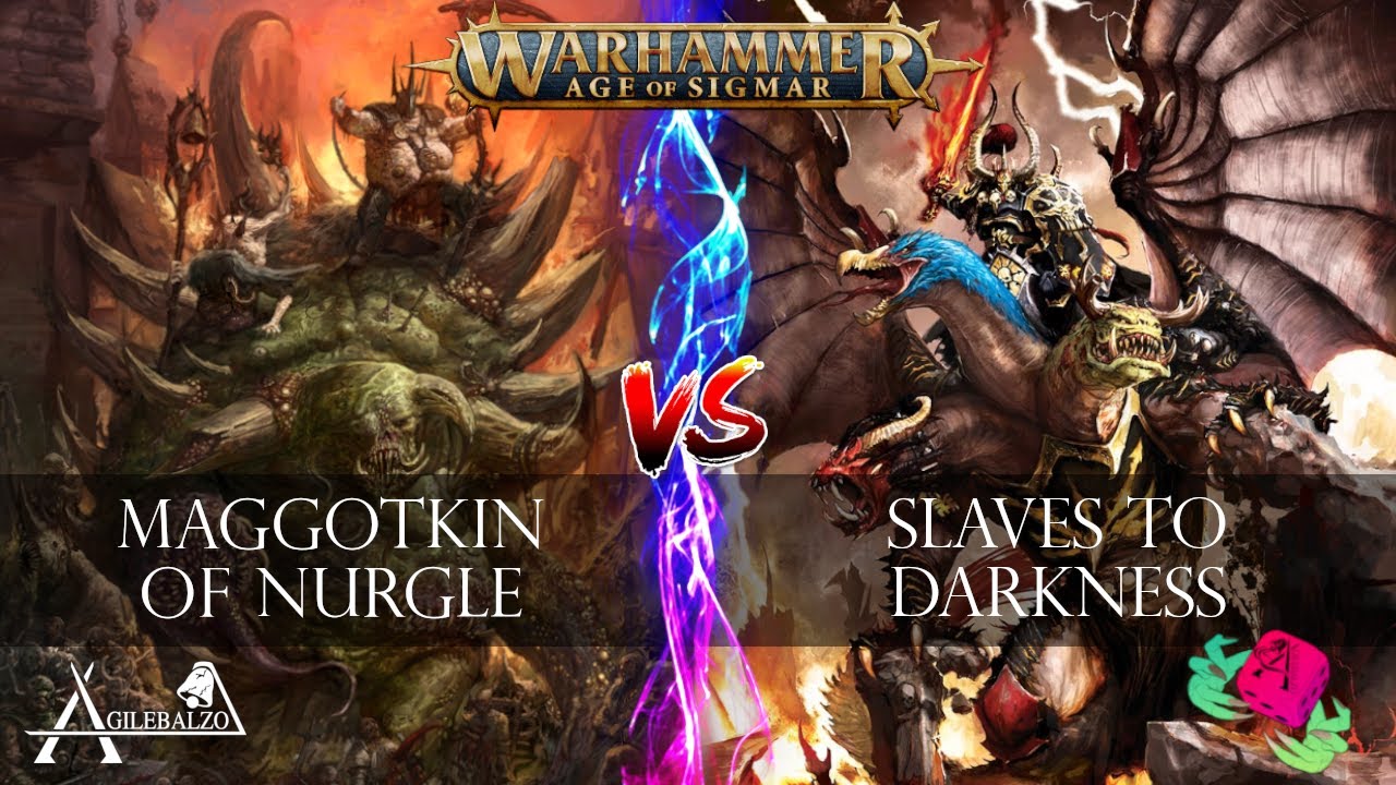 [ITA] Slaves to Darkness VS Maggotkin of Nurgle - Battle Report Age of Sigmar