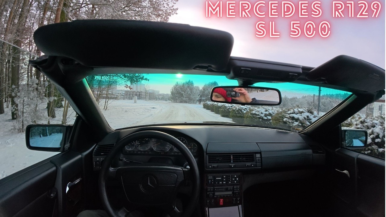 Czy Cabrioletem można jeździć zimą? Mercedes R129 SL500 #amg #roadster #pasja #przyjemność #benz