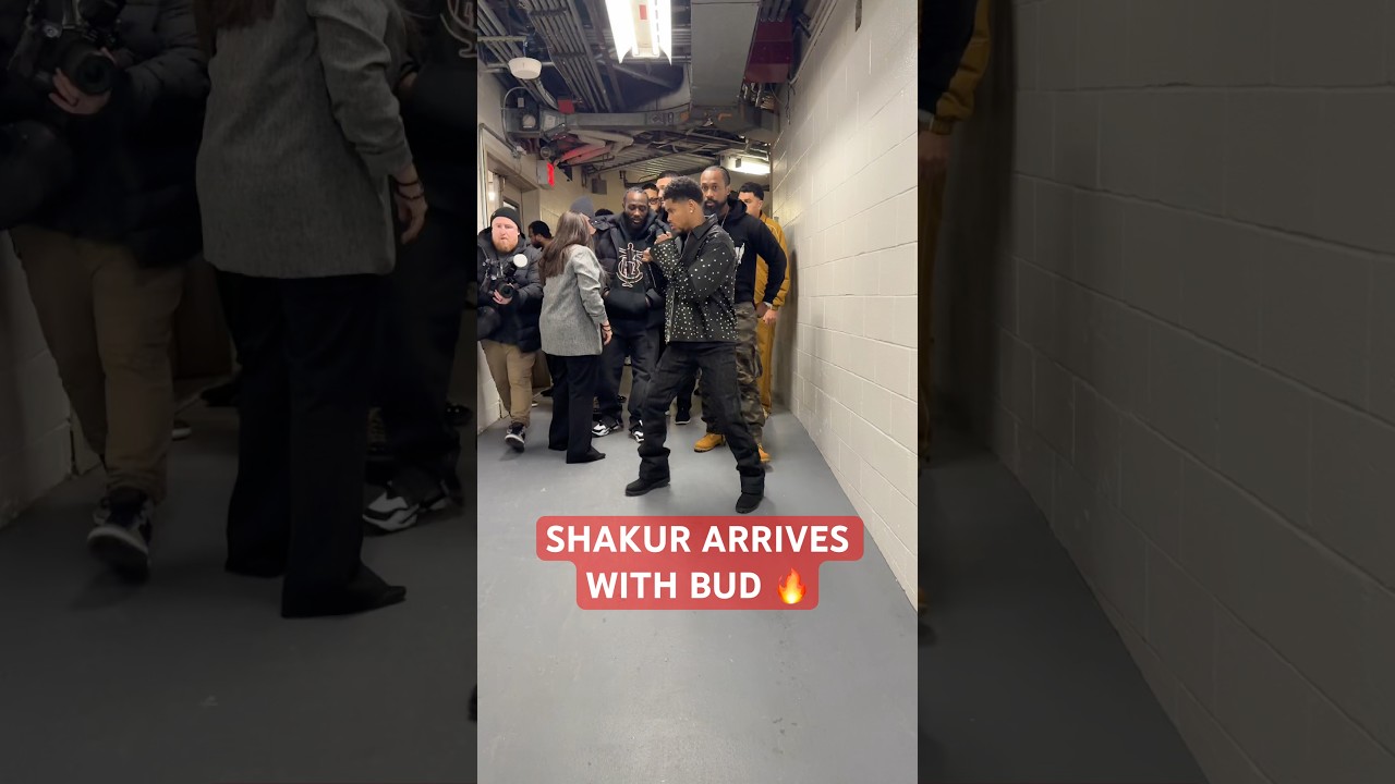 Shakur Stevenson arrives for the final press conference with Terence Crawford 🔥