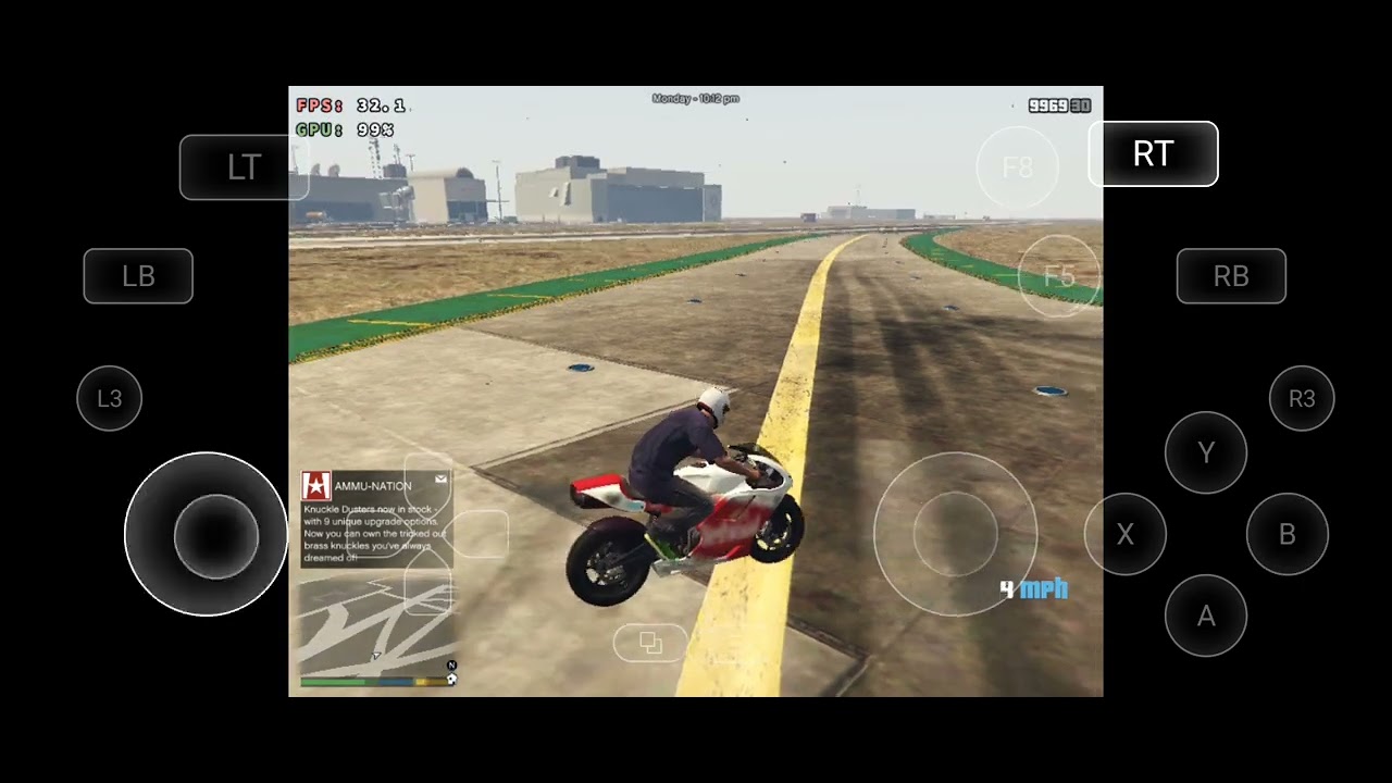 GTA V Lite GameHub Helio G99 Test Fps