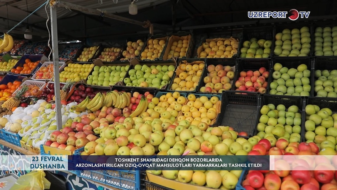 Toshkentdagi dehqon bozorlarida arzonlashtirilgan oziq-ovqat mahsuloti yarmarkalari tashkil etildi