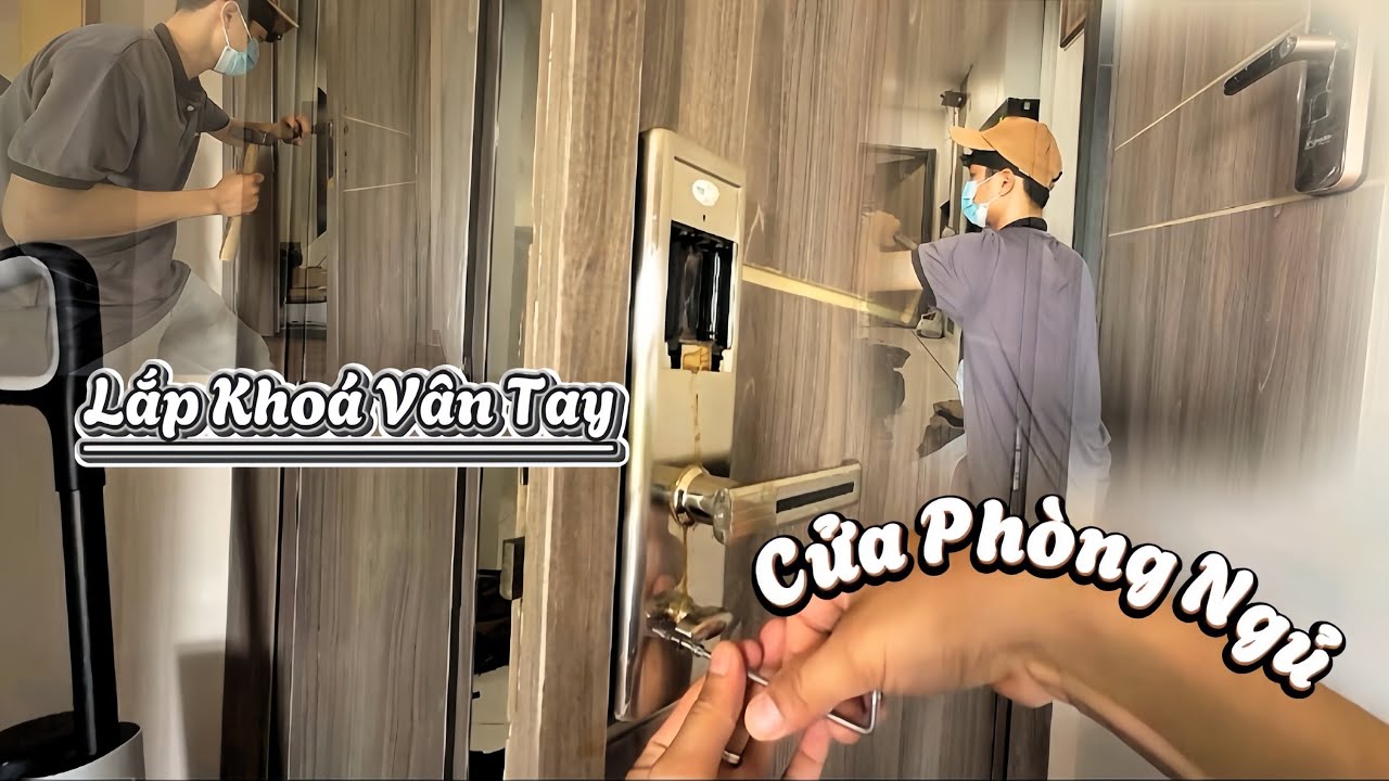 Tập 36: Khoá cũ bị hư – thay ngay khoá vân tay mới từ A–Z | Quân Đi Lắp Khoá