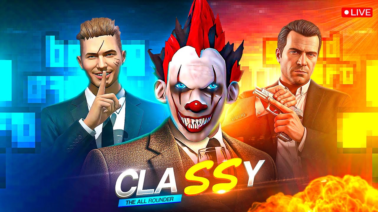 Free Fire & GTA 5 Races With NXT | Classy Is Live 🖤🤍 #classyfreefire #freefirelive