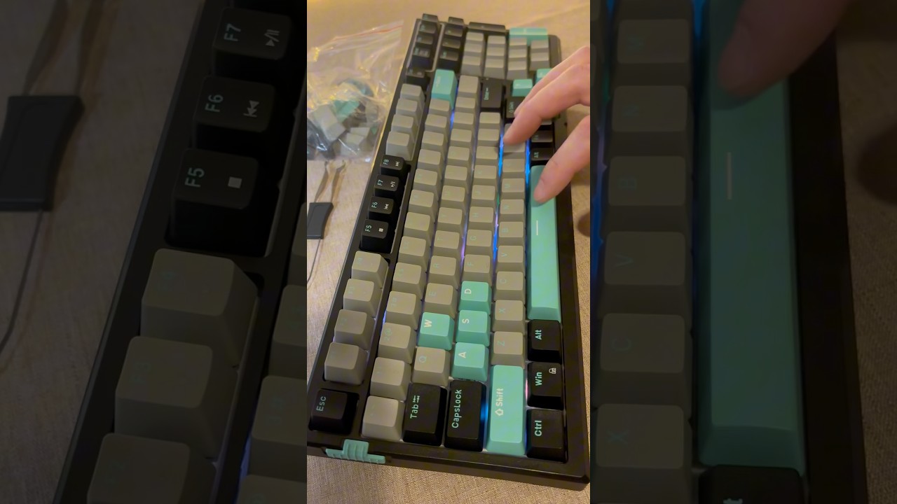 Mechanical Keyboard MAGEGEE SKY 98 hot swappable with numb pad #keyboard