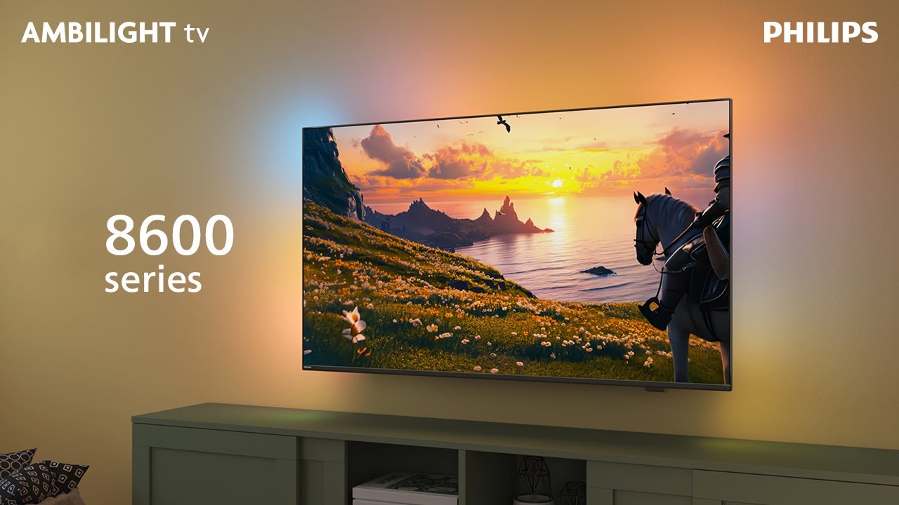 Philips Ambilight TV introduces new 2025 model QLED 8600 series