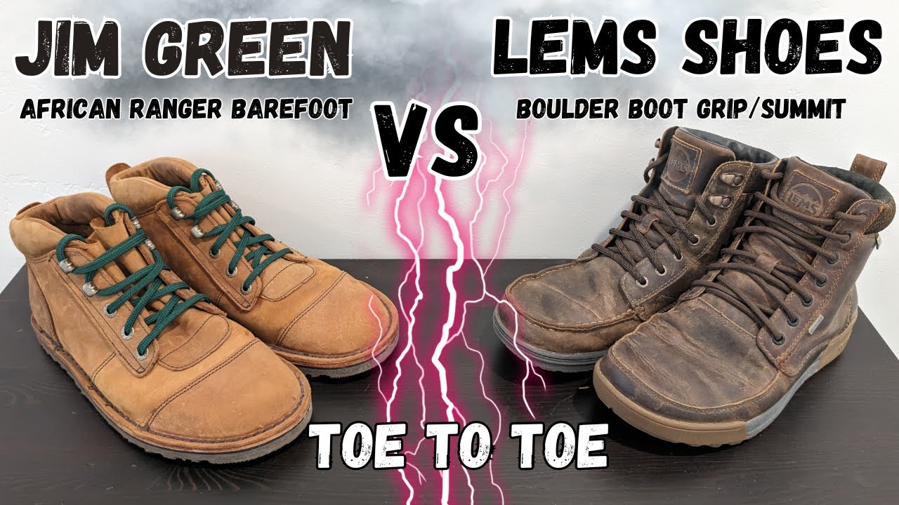 Ботинки Lems Boulder против Jim Green African Ranger Barefoot/Наши любимые босые ботинки Go Toe t...