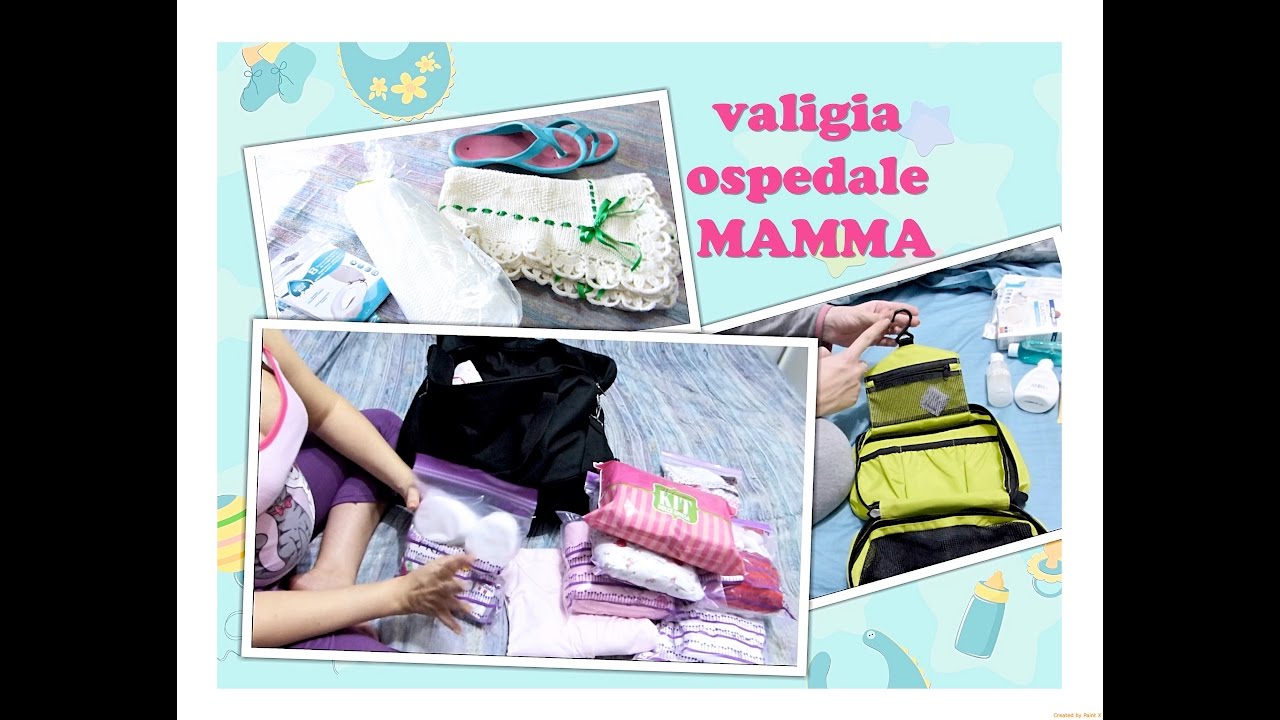 valigia borsa dell'ospedale parto e gravidanza MAMMA