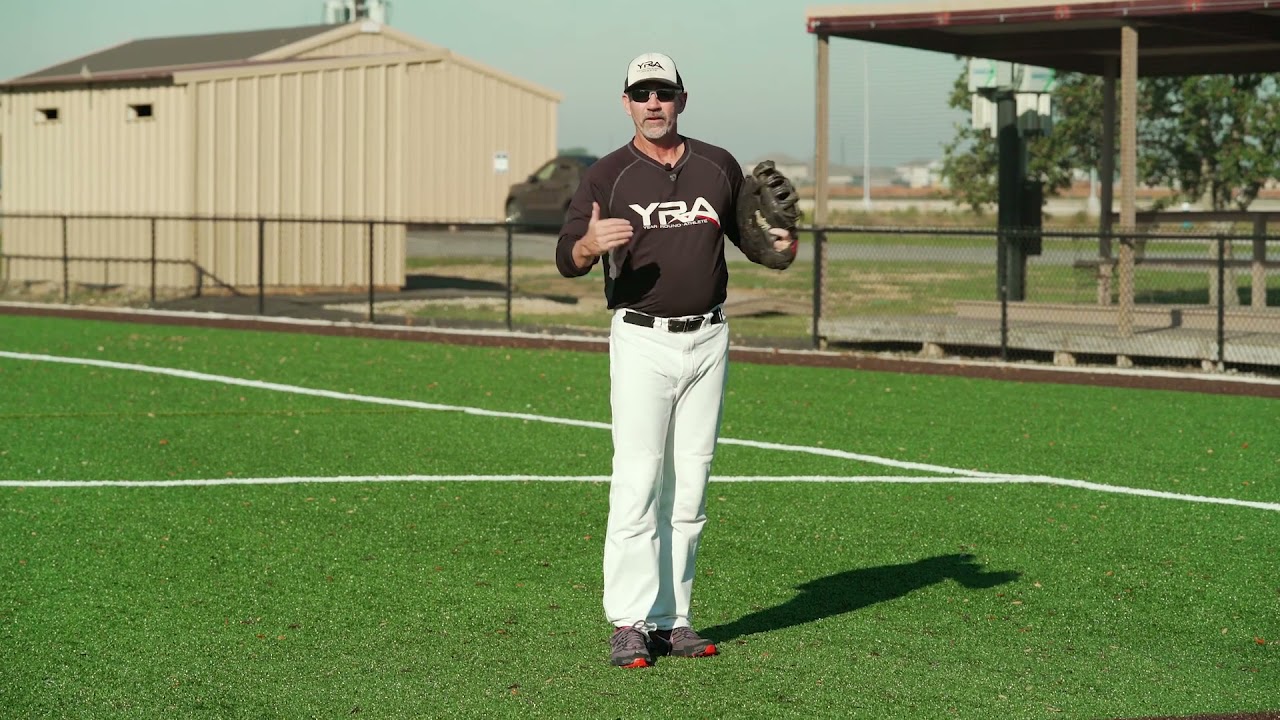 Baseball: 1st Base Fielding- Ball hit to your right with a circle through