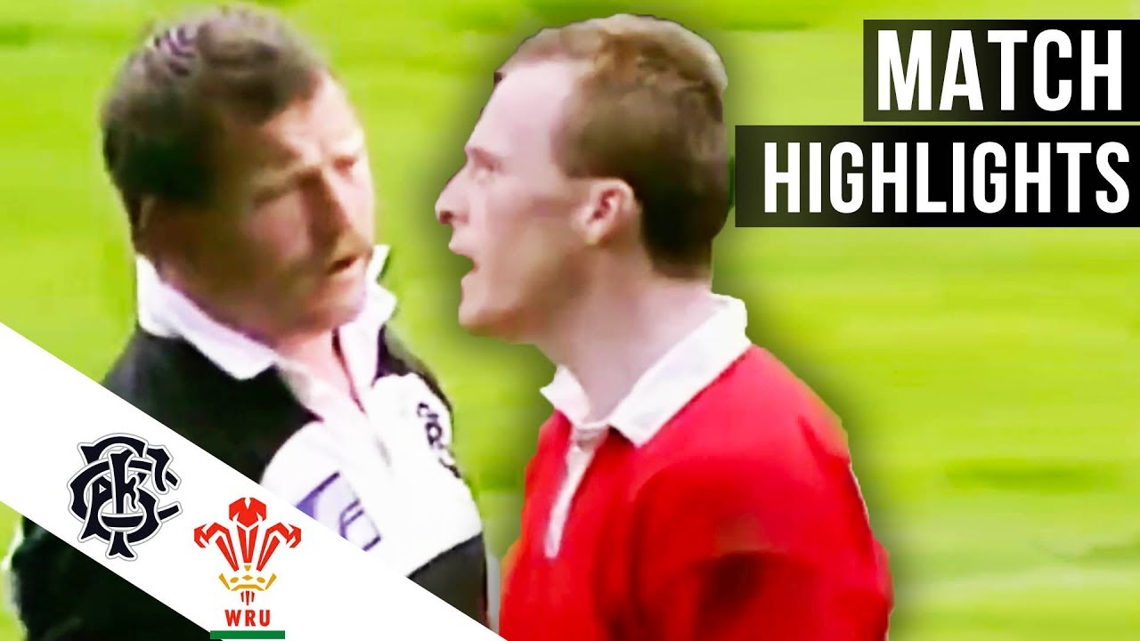 Rugby GOLD | Wales 24-31 Barbarians 1990 - Extended Highlights