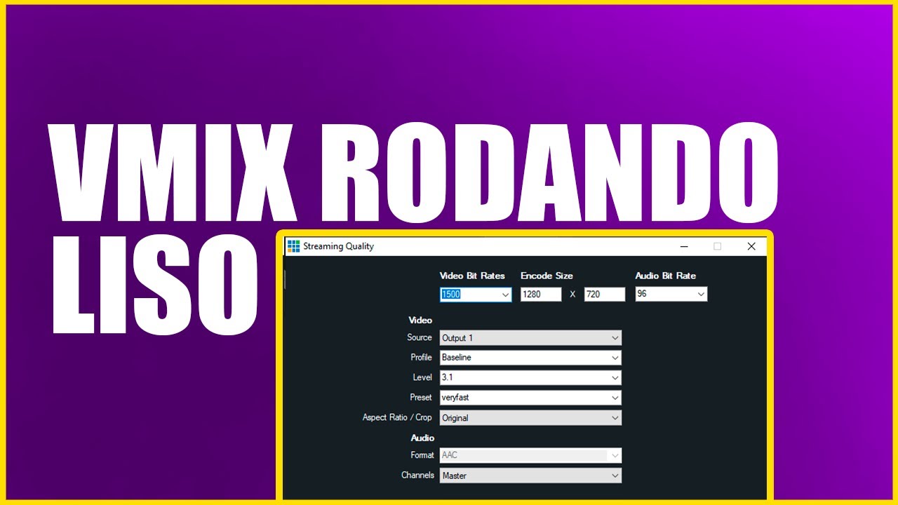COMO FAZER O VMIX RODAR MAIS LEVE