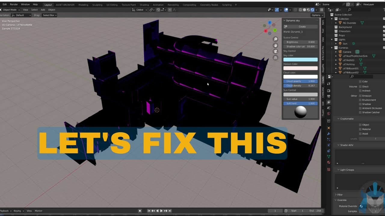 Blender 3D models showing up black or dark in render view POSSIBLE FIX