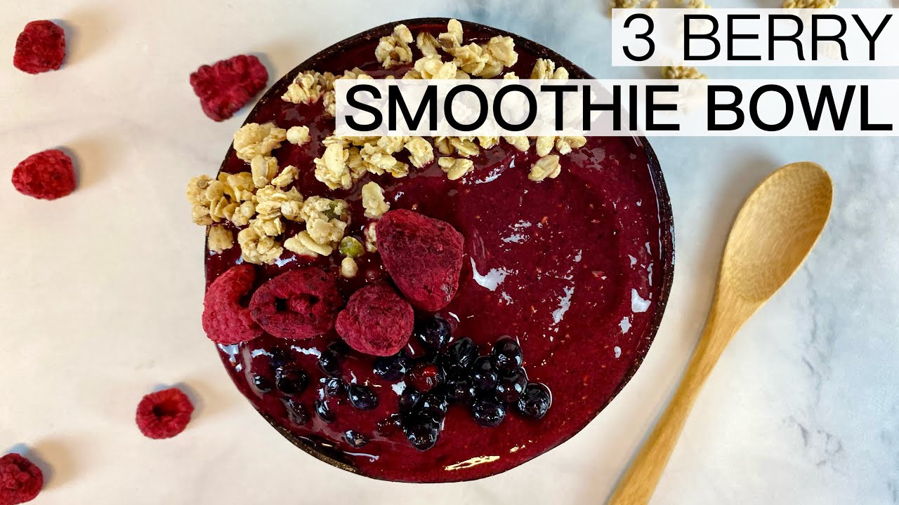 3 Berry Smoothie Bowl Recipe