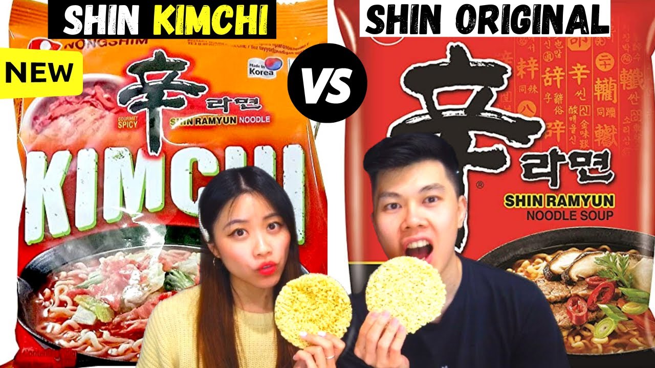 *NEW!* KIMCHI SHIN RAMEN vs ORIGINAL SHIN RAMEN | TASTE TEST