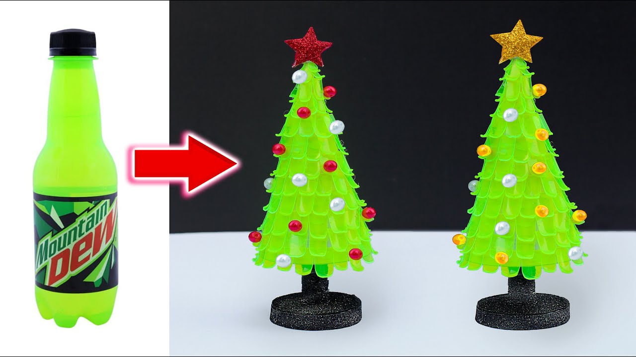 DIY Mini Christmas Tree Using Plastic Bottle | How to make Christmas tree |Christmas Decoration Idea