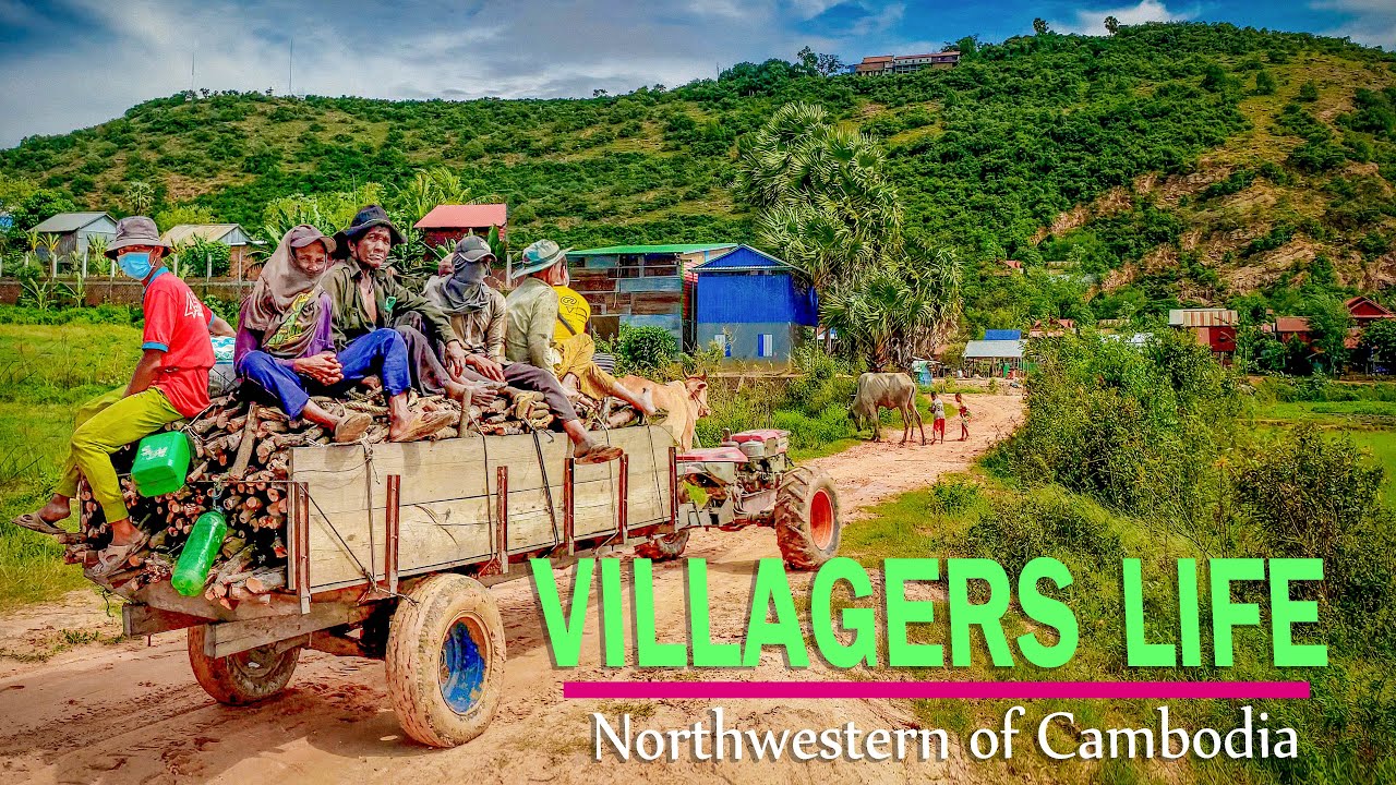 Tour Siem Reap 2021 | Rural life | Mountian Village | Beautiful rural View in Northwestern Cambodia