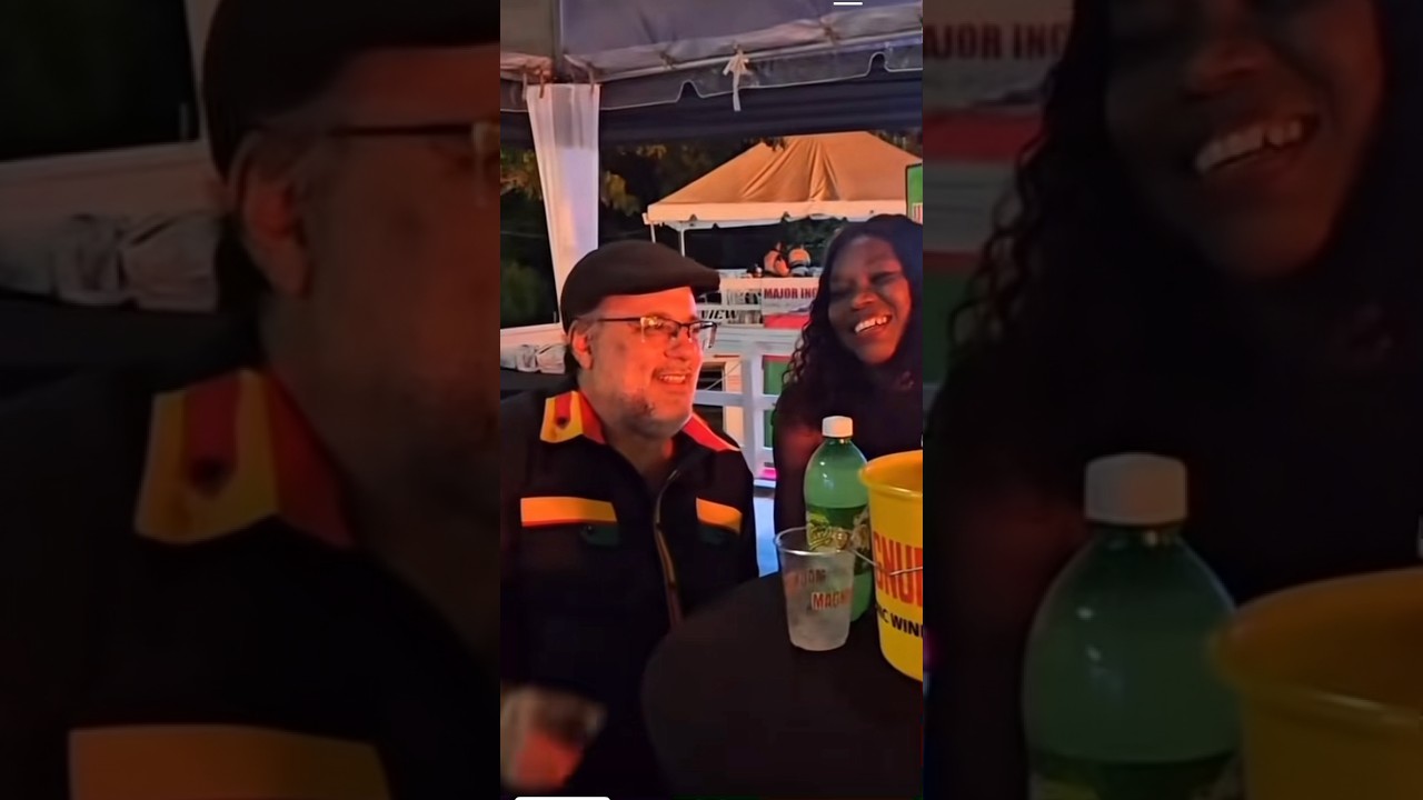 Party Leader Mark Golding and his beautiful wife at Reggae Summer Festival #pnp #news #markgolding