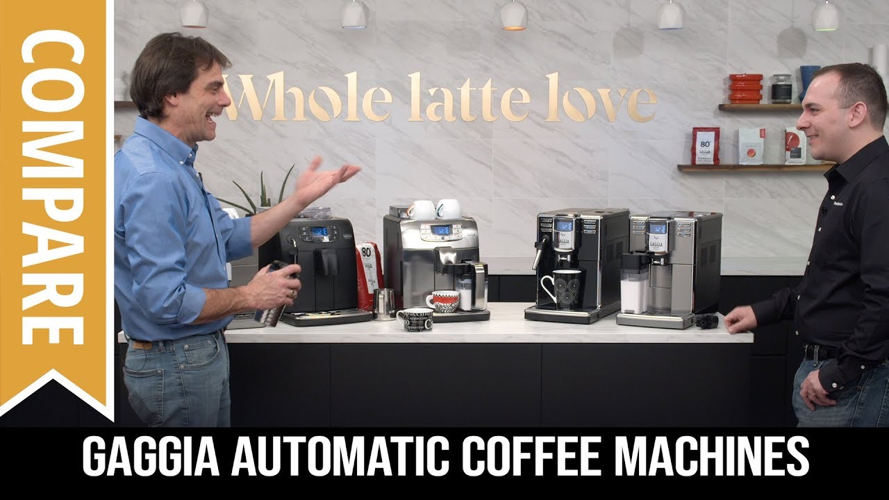 Compare Gaggia Automatic Coffee Machines: Brera, Velasca & Anima