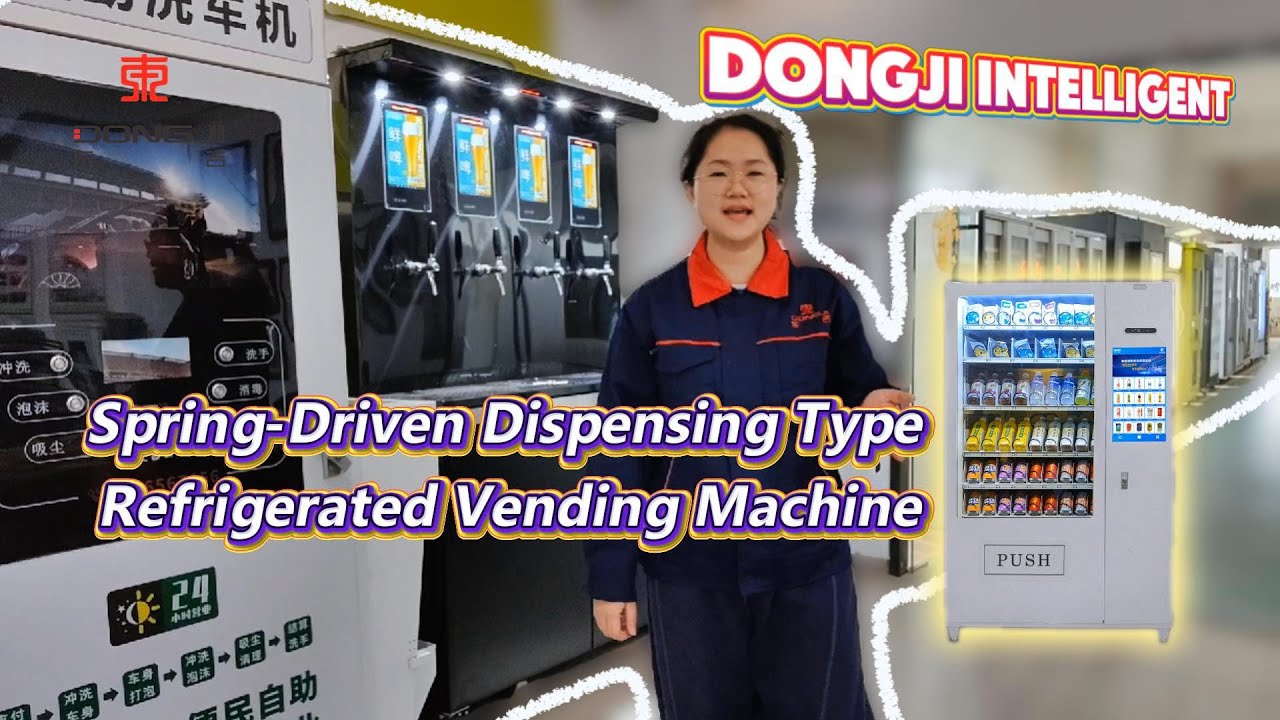 Spring Drop Refrigerated Vending Machine for Business