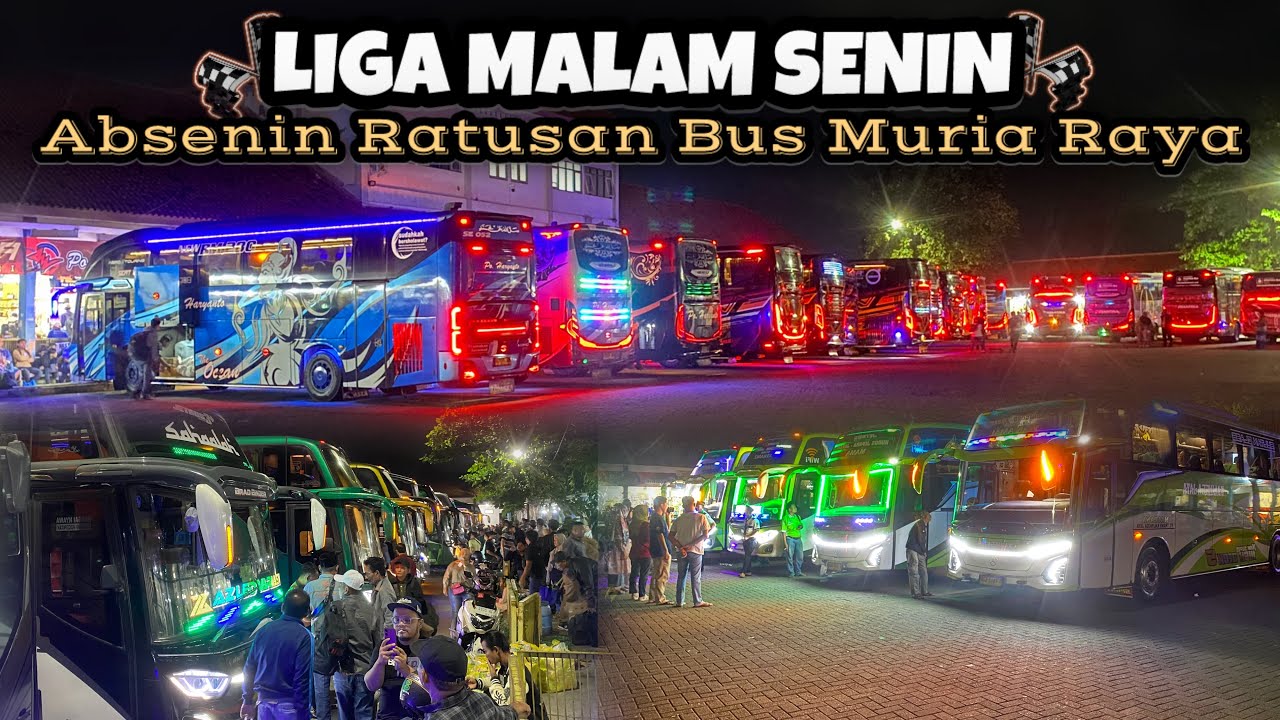 Liga Malam Senin‼️Ratusan Bus Hiasi Terminal Jati Kudus. Full Ribuan Penumpang Padati Shelter Bus🔥
