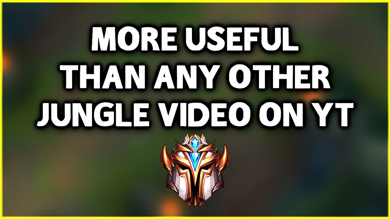 you will learn more about challenger jungling from this ONE VIDEO...than every league video combined