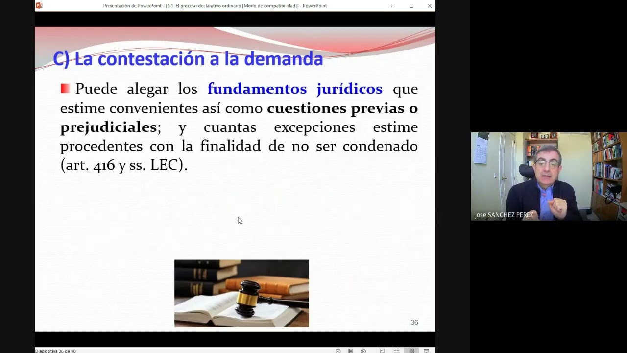 Vídeo 4  de 7. El inicio del proceso y las excepciones procesales