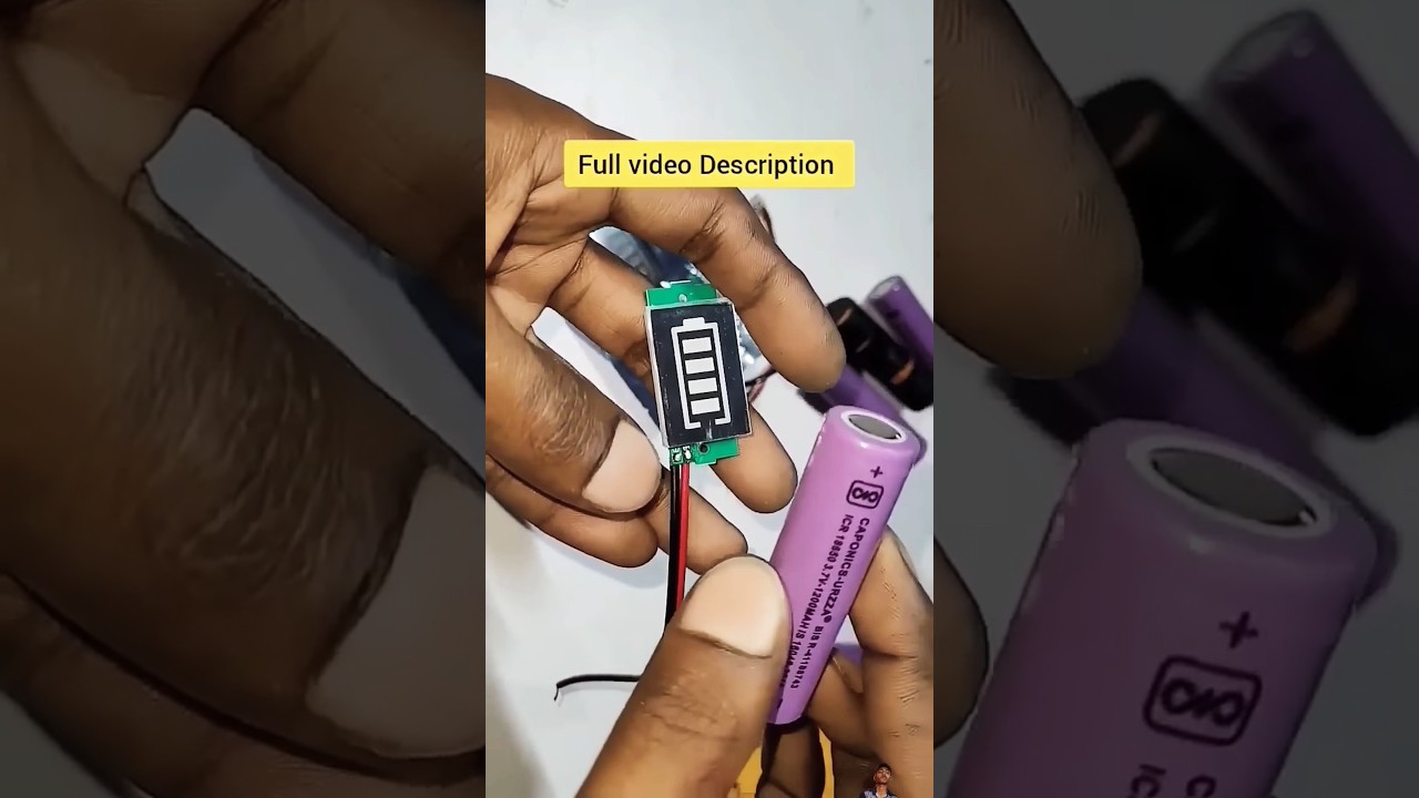 Lithium battery charging indicator | 18650 battery charging indicator | battery voltage indicator