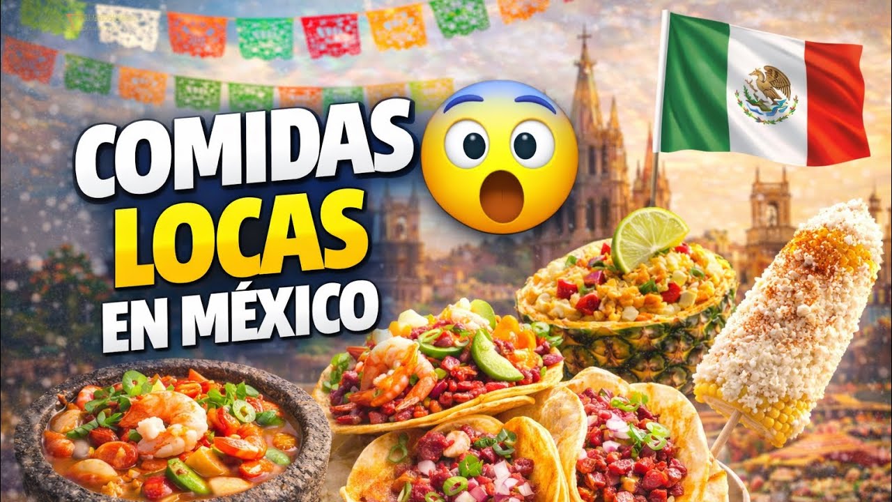 México y sus comidas más extrañas 🤯 ¿Te atreverías a probarlas?