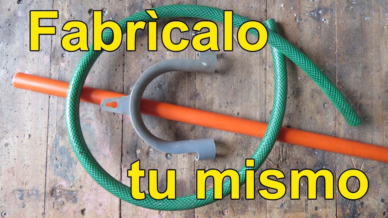 Fabrica tu propio soporte para manguera de jardín o lavadora #soportemanguera #lavadora #estanque