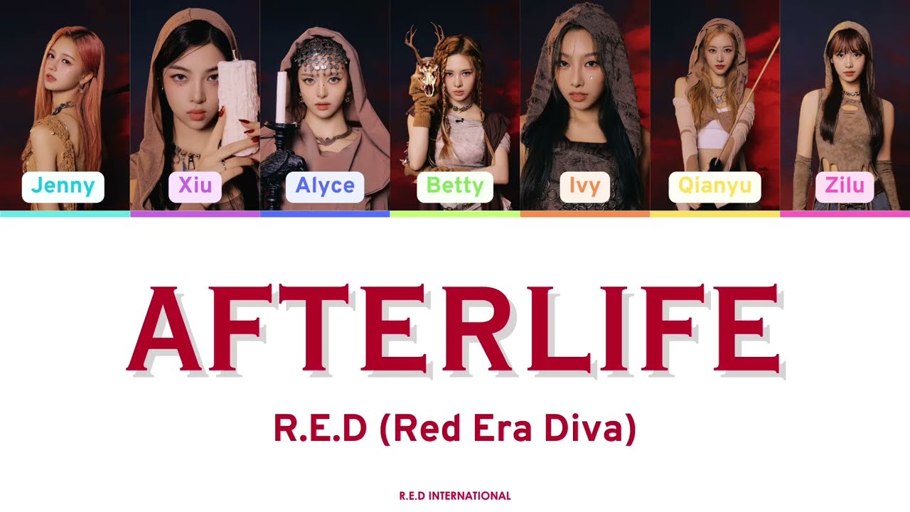 R.E.D (Red Era Diva) - Afterlife - Color Coded Lyrics