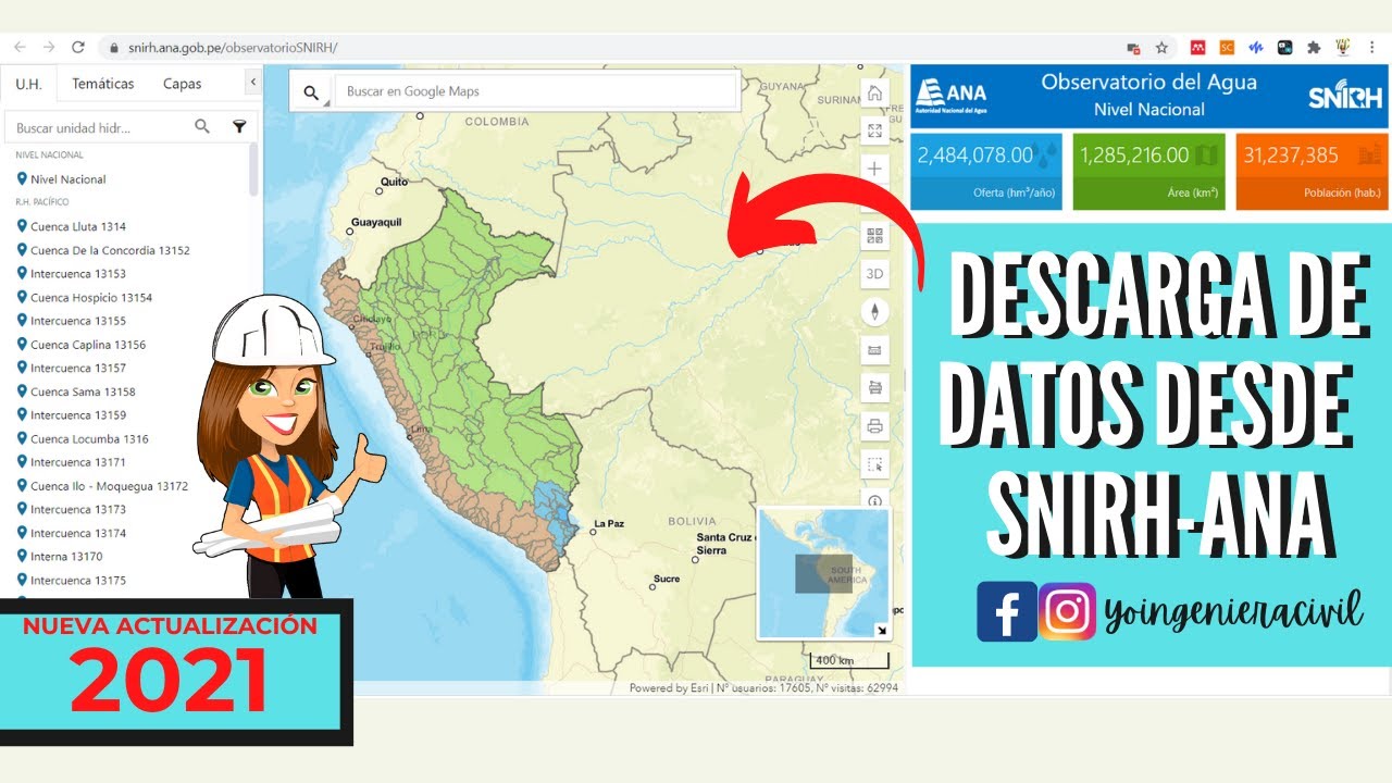 *ACTUALIZADO 2021* DESCARGA DATOS HIDROMETEOROLÓGICOS DESDE LA WEB DEL ANA
